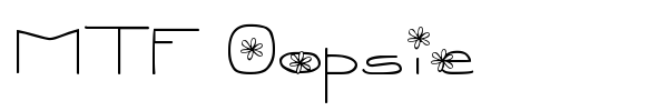 MTF Oopsie font preview